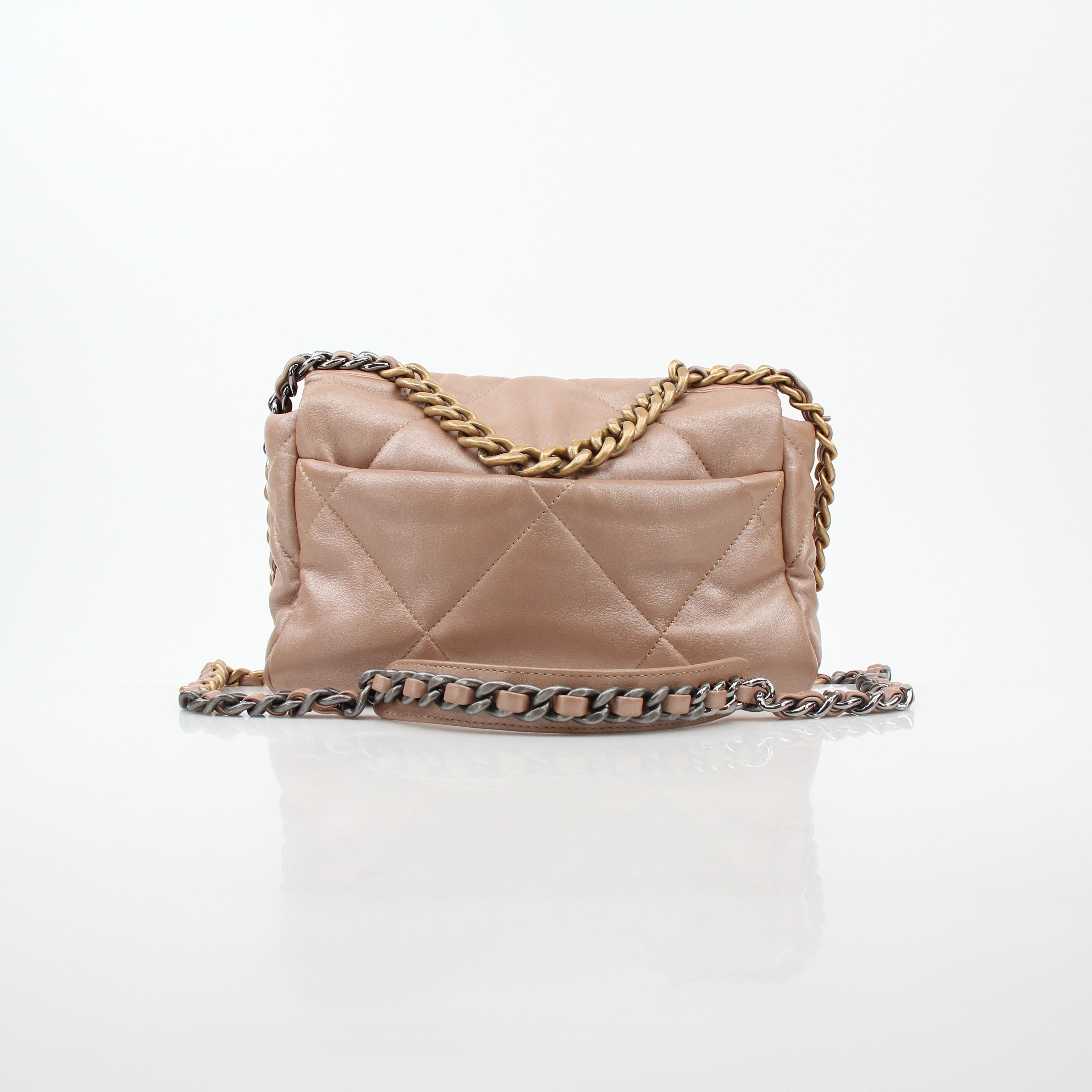 Chanel Beige 19 Medium Flap Bag