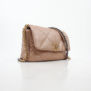 Chanel Beige 19 Medium Flap Bag