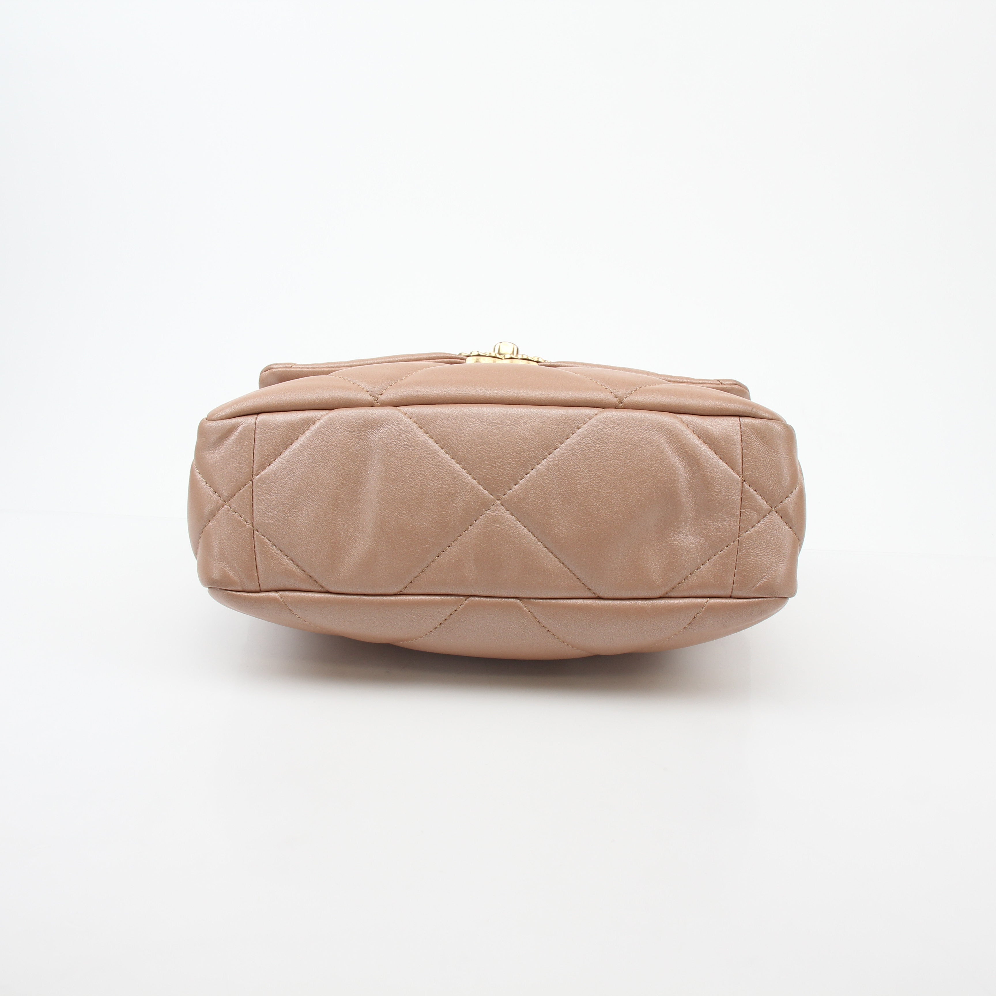 Chanel Beige 19 Medium Flap Bag