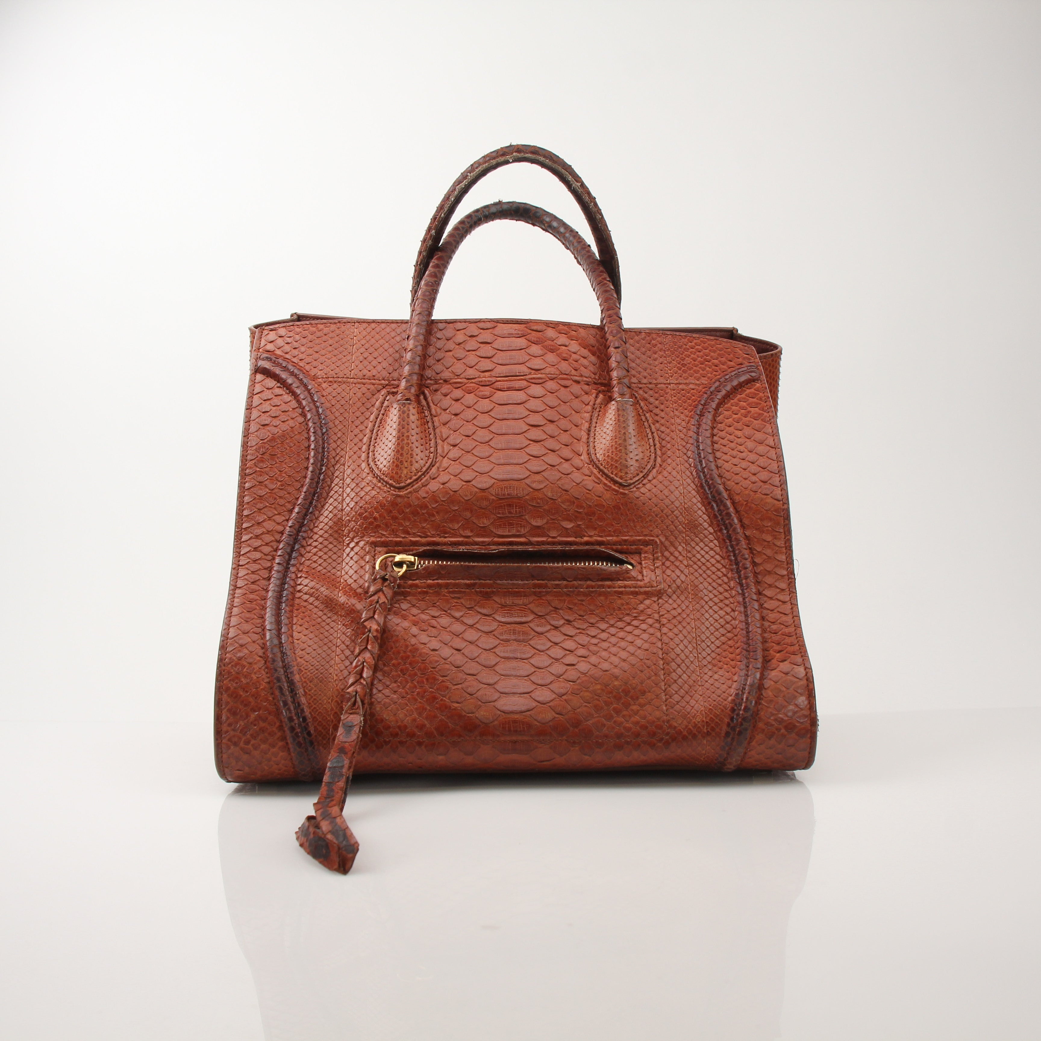 Celine Phantom Brown Python Tote Bag
