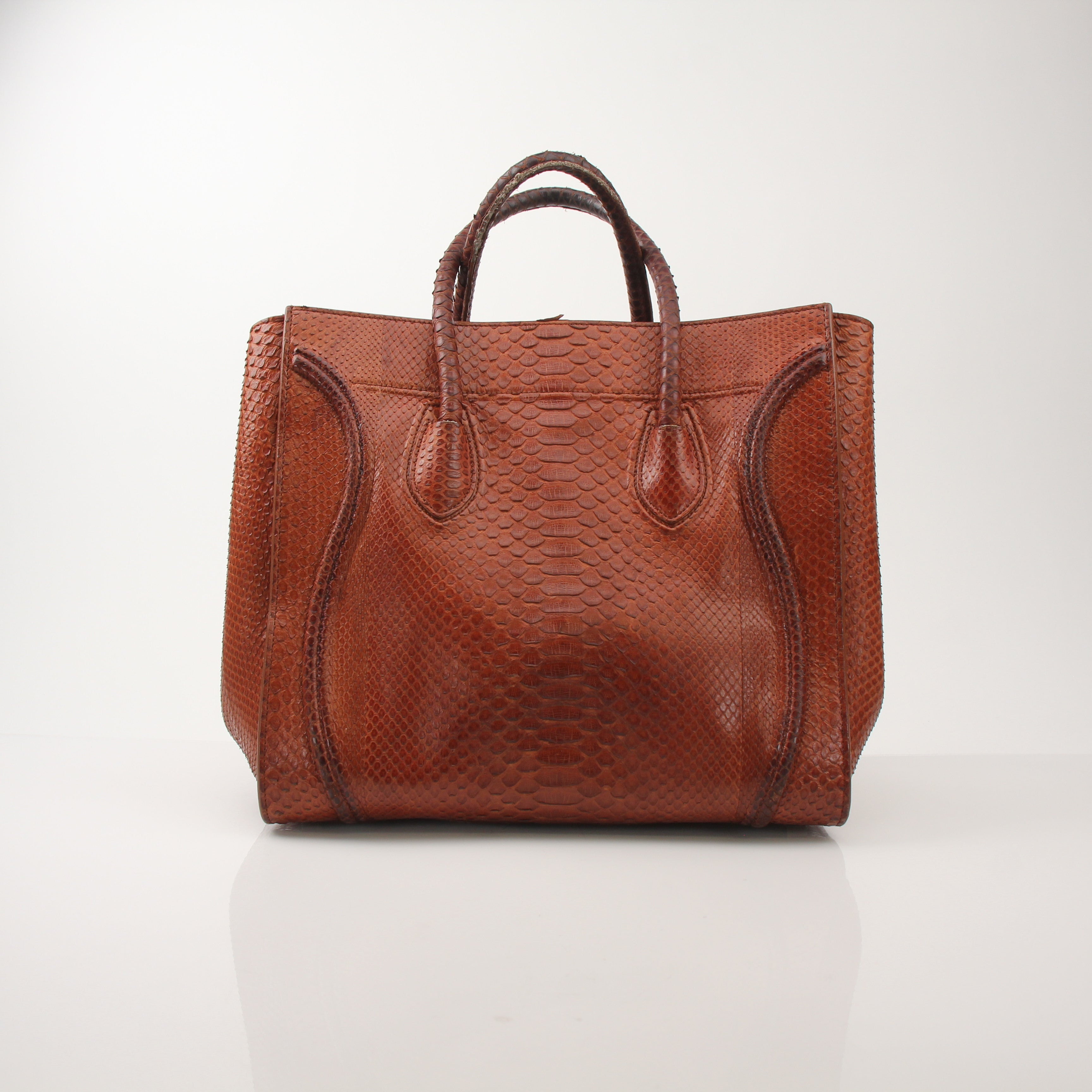 Celine Phantom Brown Python Tote Bag