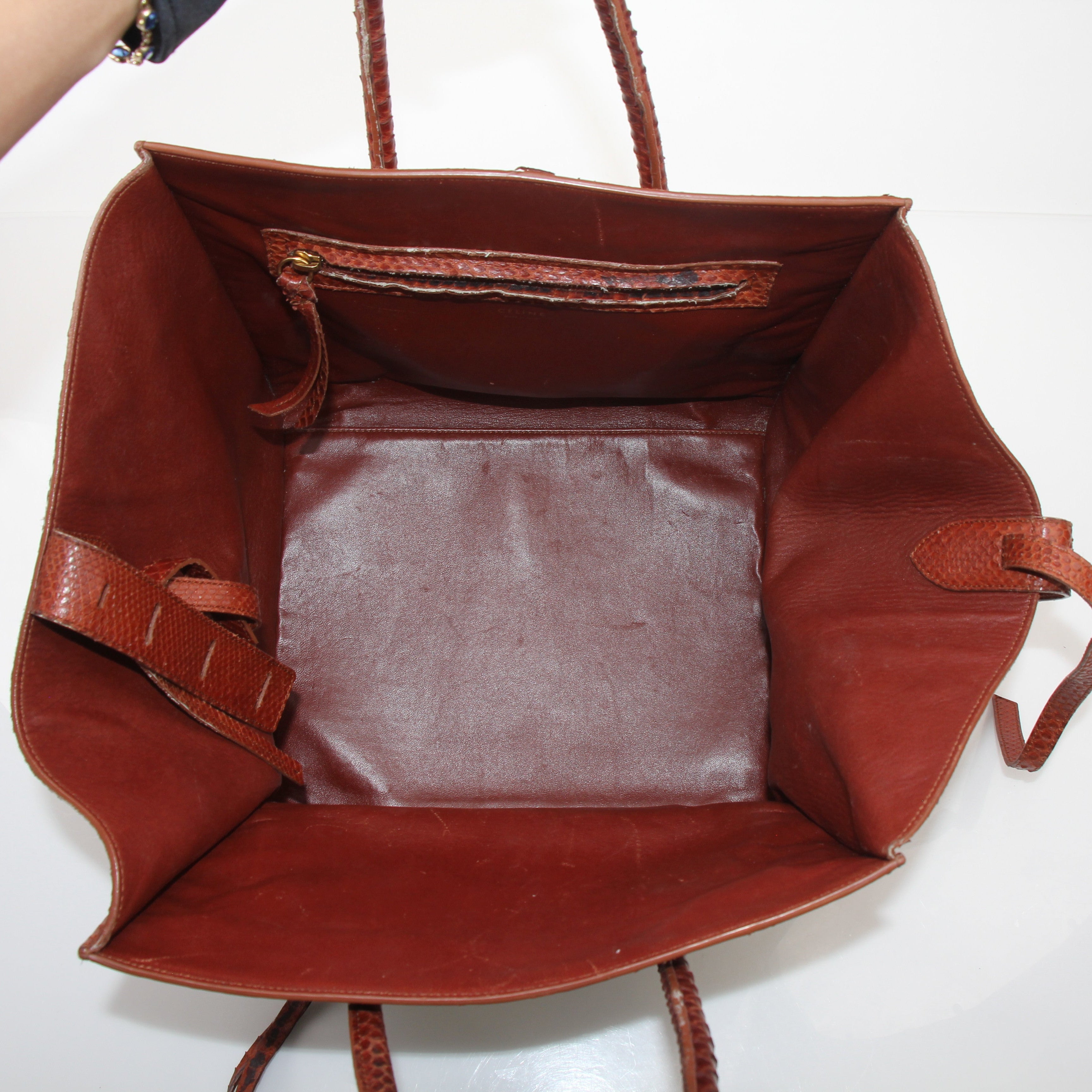 Celine Phantom Brown Python Tote Bag
