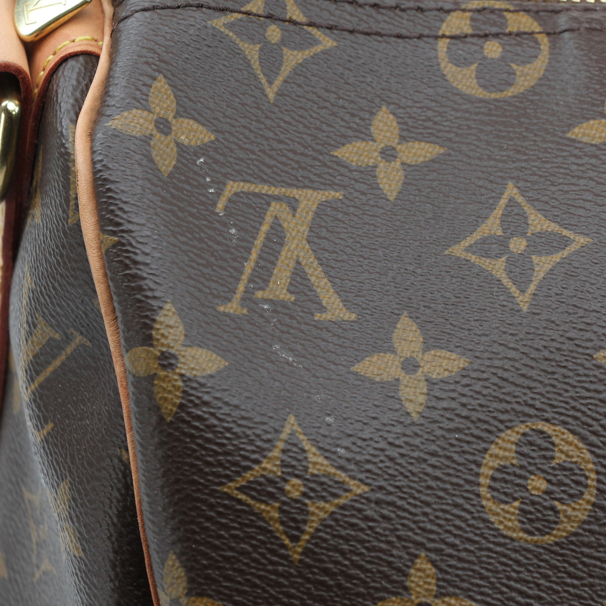 Louis Vuitton Brown Monogram Keepall Bandoulière 45 Duffel Bag