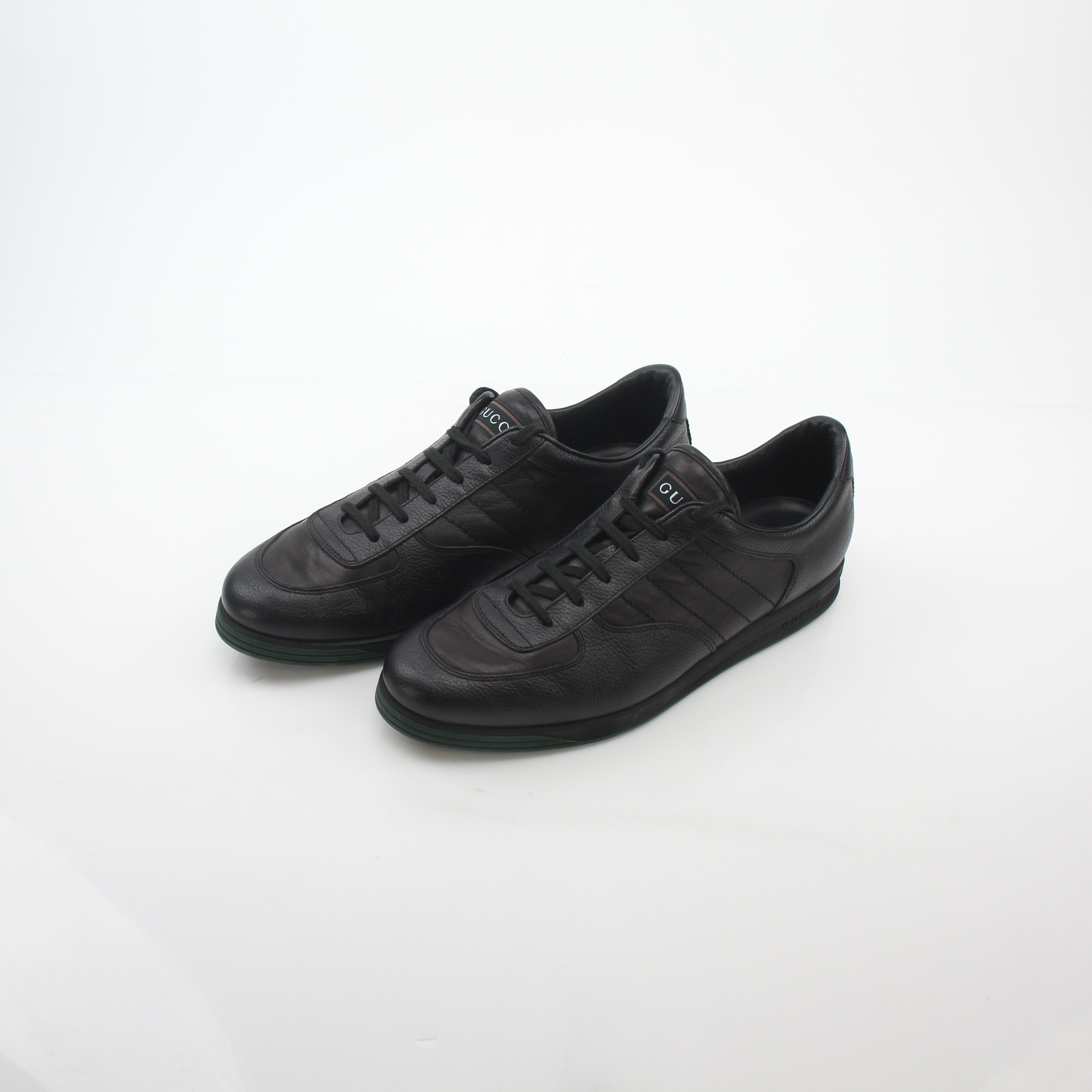 Gucci Black Tennis 1984 Low-Top Sneakers for men, featuring classic design and sporty style from Gold & Beyond.