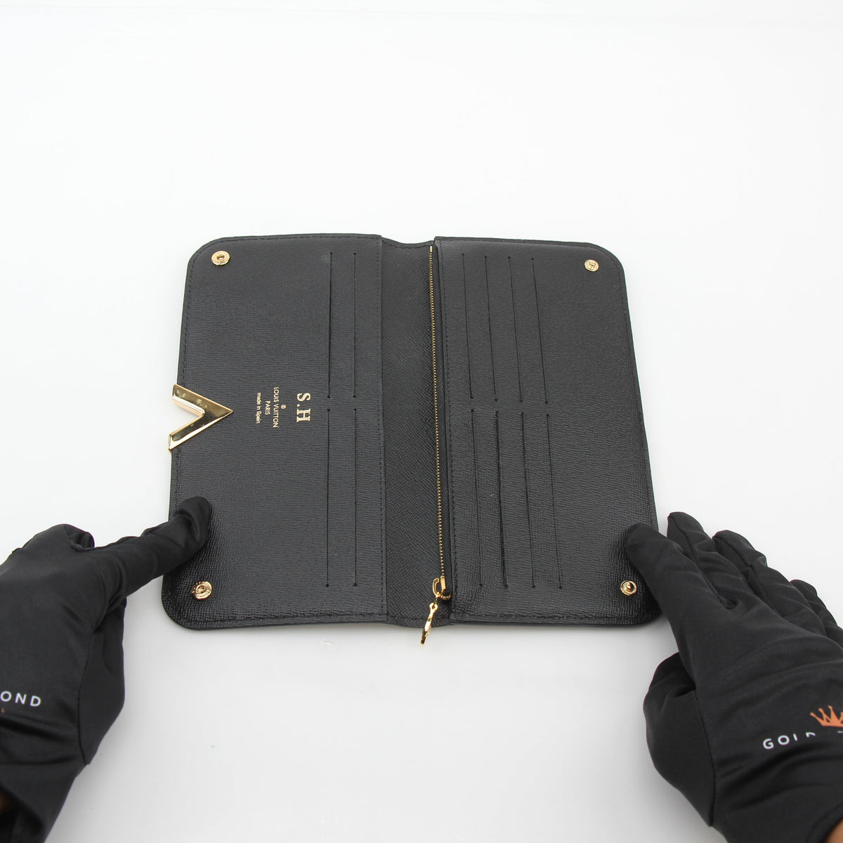 Louis Vuitton Black Monogram Kimono Wallet