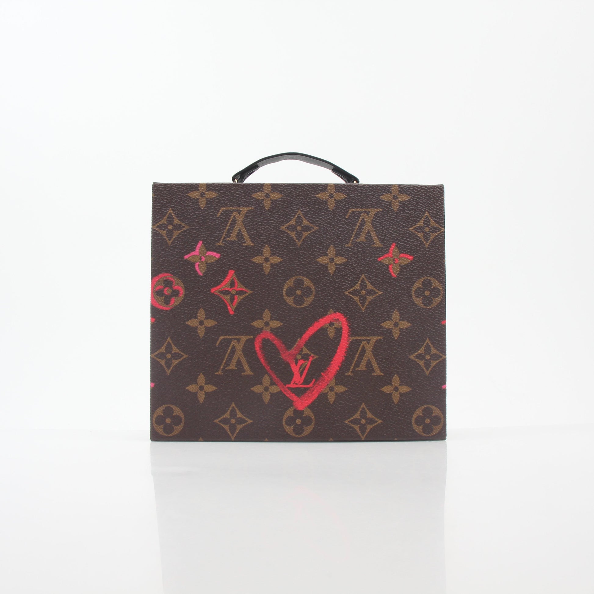 Louis Vuitton Fall in Love mobile box trunk handbag by Gold & Beyond, featuring a compact, stylish design with gold accents.