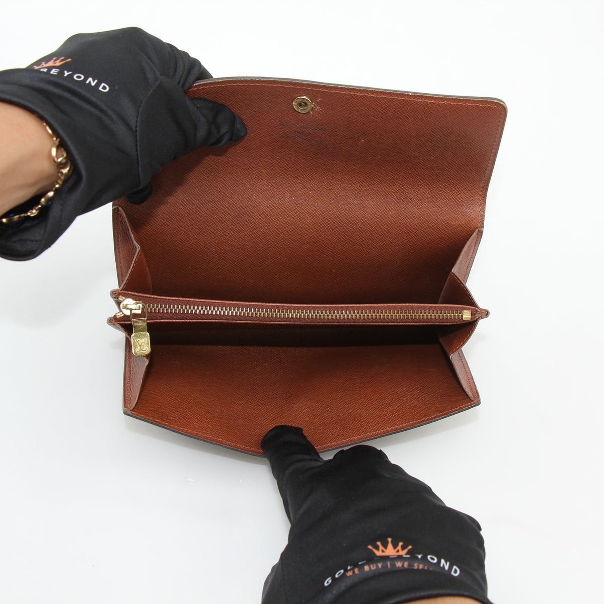 Louis Vuitton Brown Monogram Porte-Monnaie Credit Long Wallet