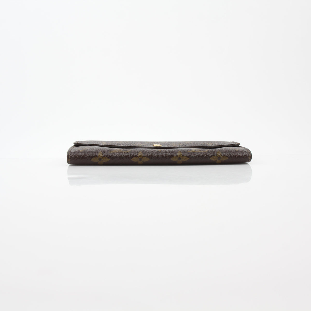 Louis Vuitton Brown Monogram Porte-Monnaie Credit Long Wallet