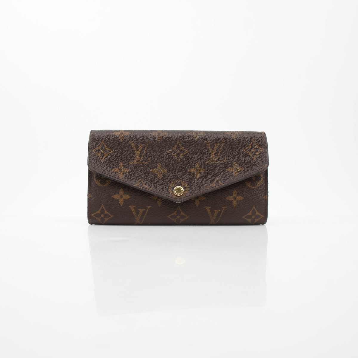 Louis Vuitton Brown Monogram Portefeuille Sarah Long Wallet