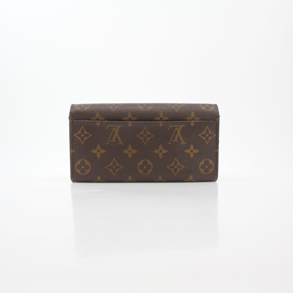 Louis Vuitton Brown Monogram Portefeuille Sarah Long Wallet by Gold & Beyond, featuring multiple card slots and a sleek design.