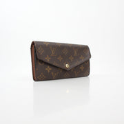 Louis Vuitton Brown Monogram Portefeuille Sarah Long Wallet
