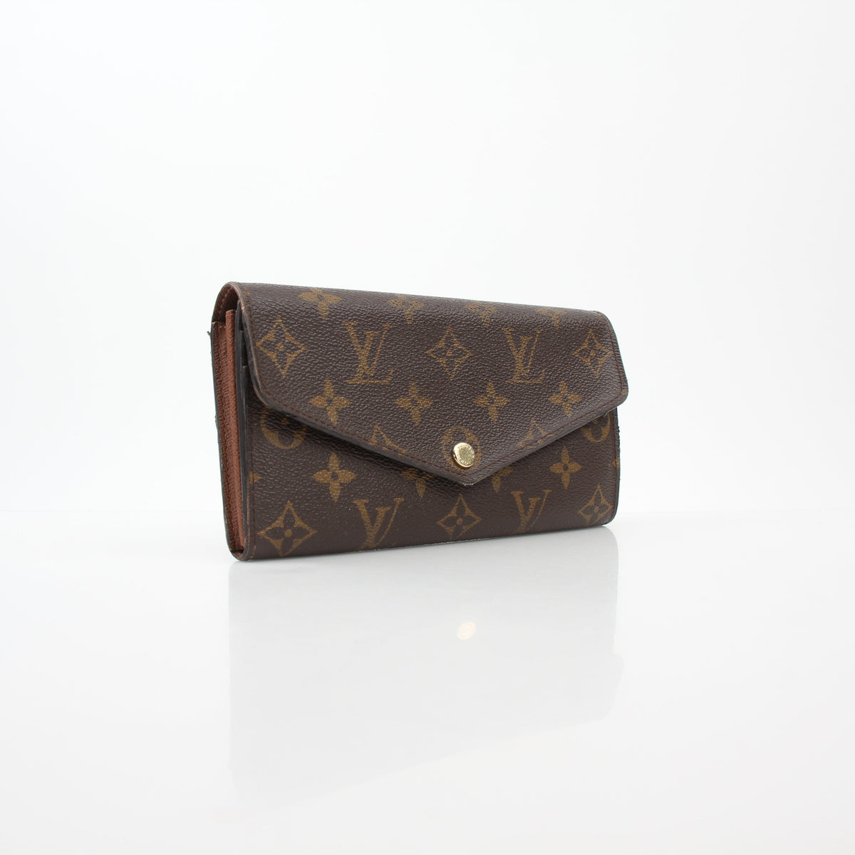 Louis Vuitton Brown Monogram Portefeuille Sarah Long Wallet