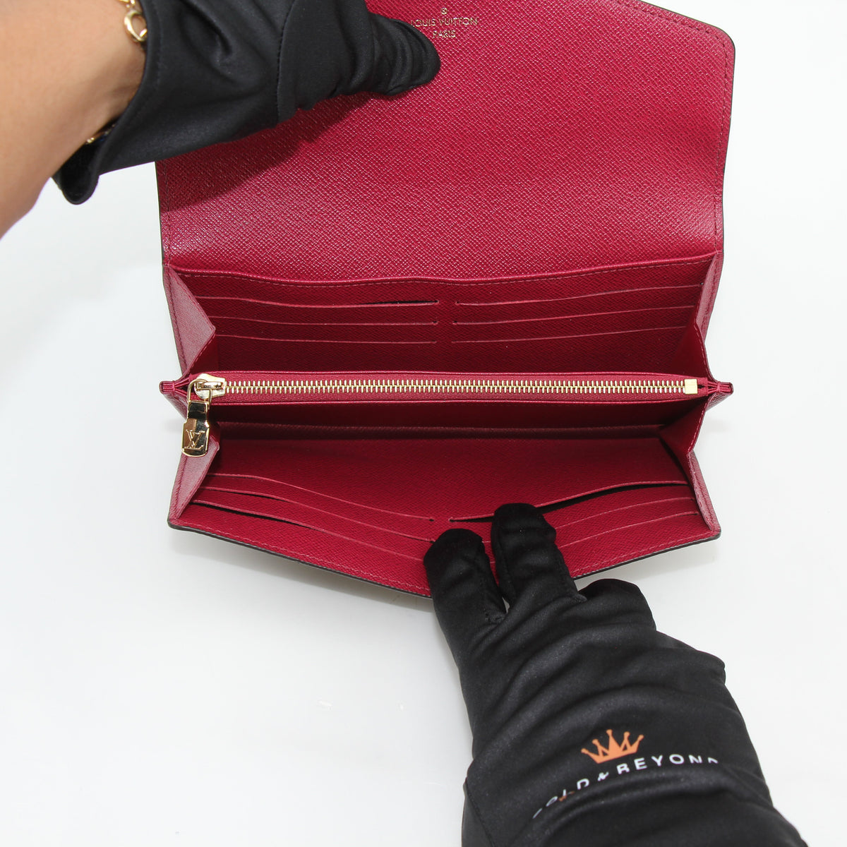 Louis Vuitton Brown Monogram Sarah Wallet