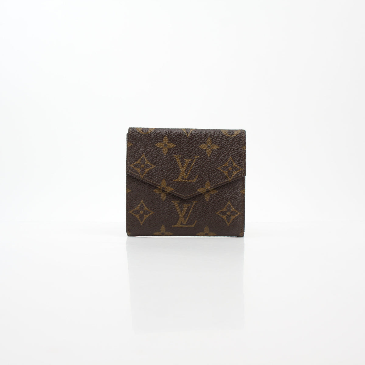 Louis Vuitton Brown Monogram Porte-Monnaie Billets Compact Wallet