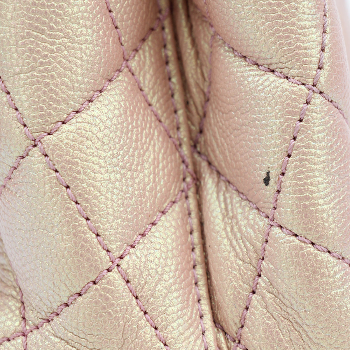Chanel Peach Iridescent Small Coco Handle Bag