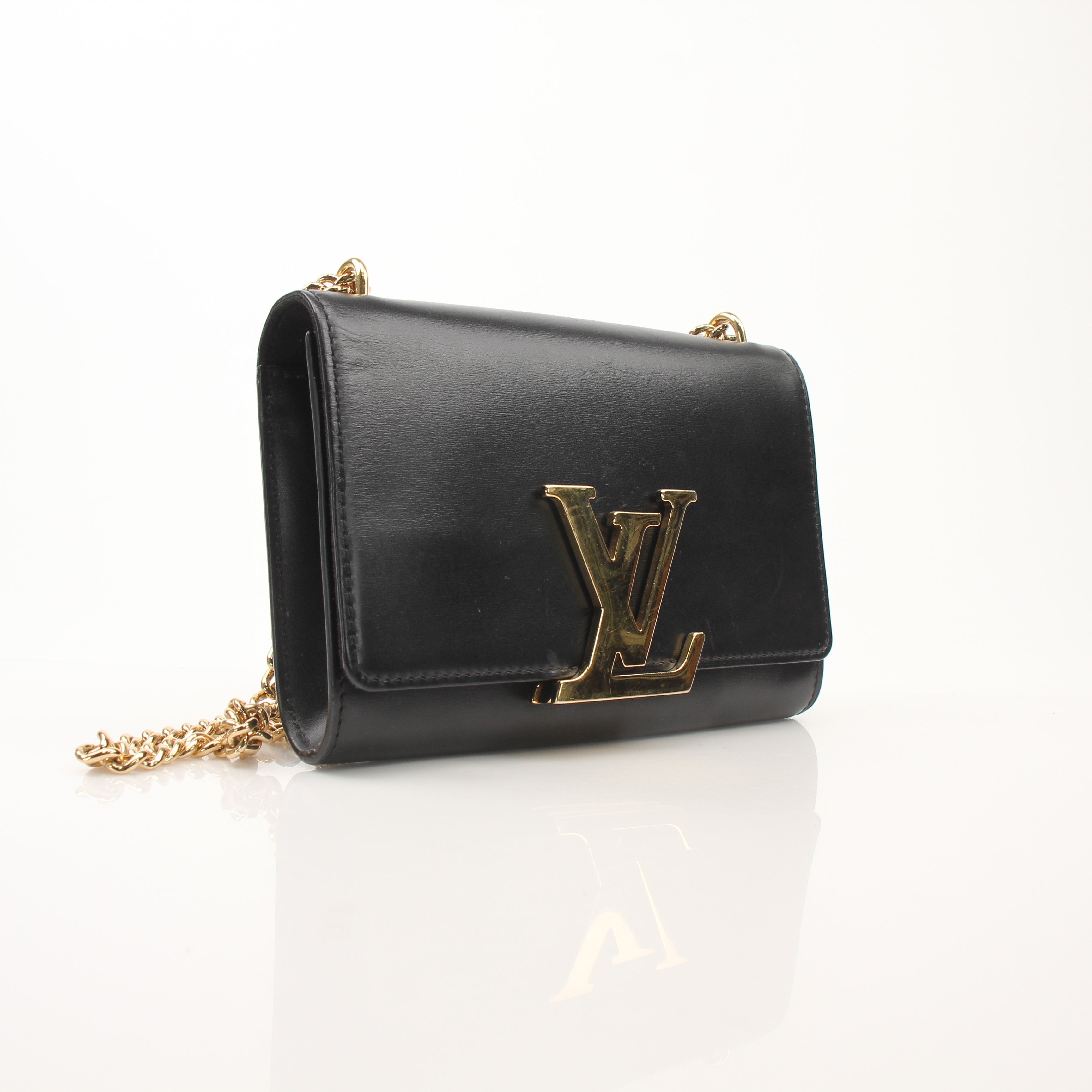Louis Vuitton Leather Pochette Louise Shoulder Bag