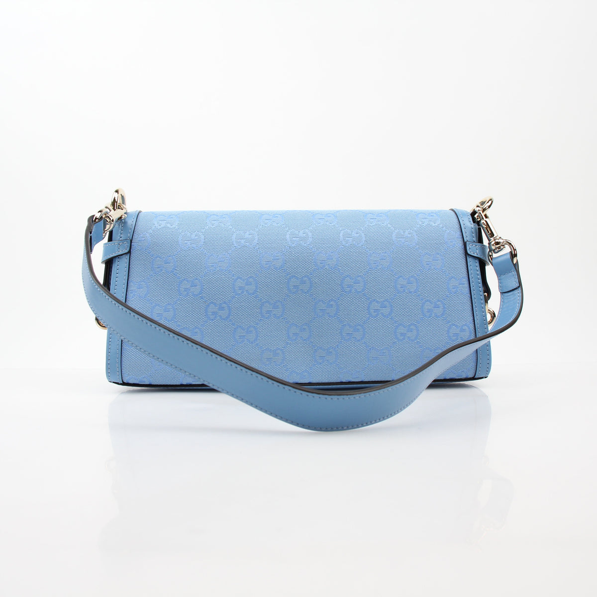 Gucci Blue GG Canvas Luce Shoulder Bag