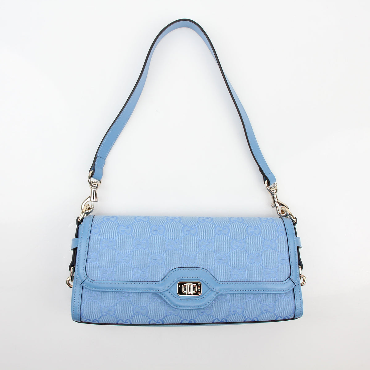 Gucci Blue GG Canvas Luce Shoulder Bag
