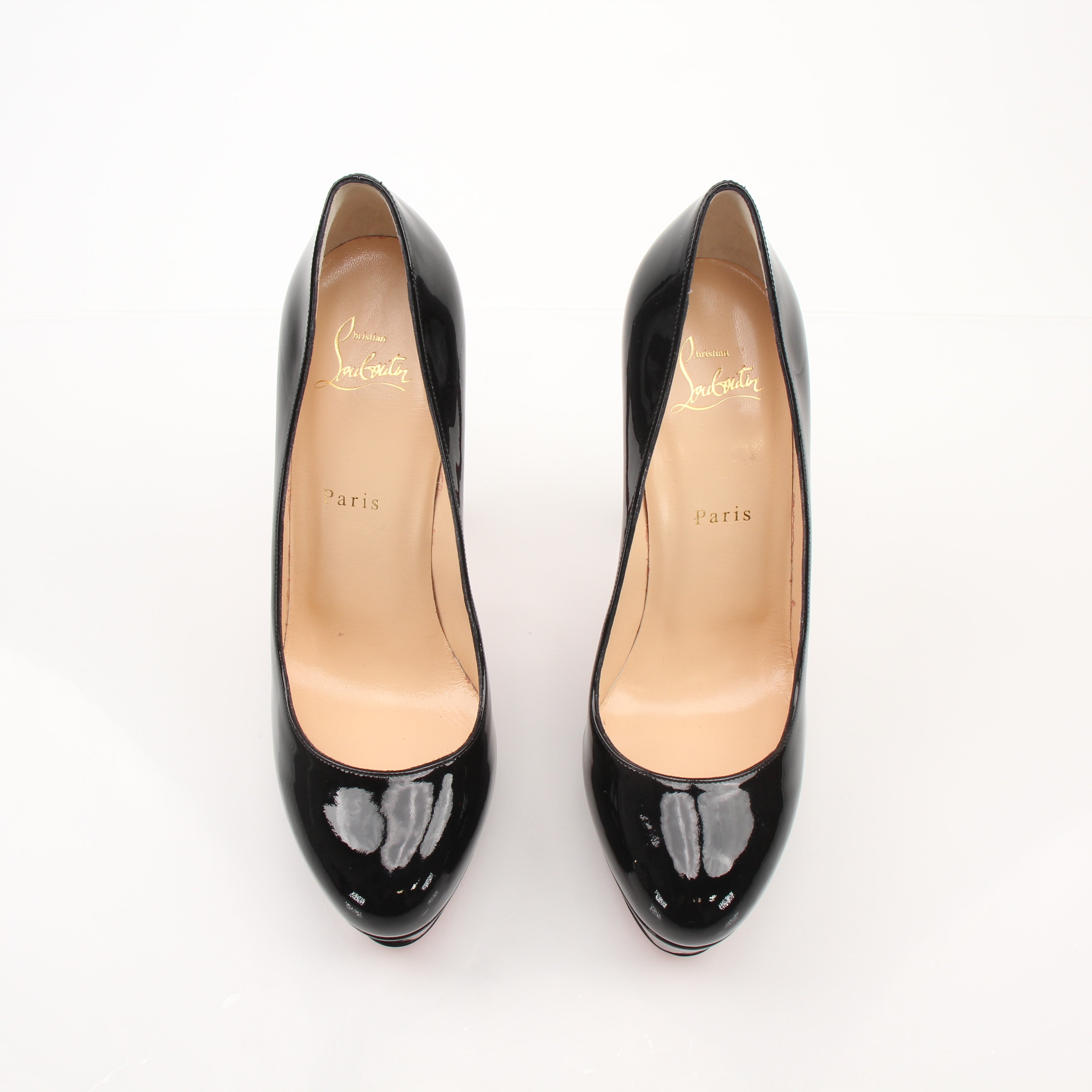 Christian Louboutin Bianca 140 Black Platform Pumps