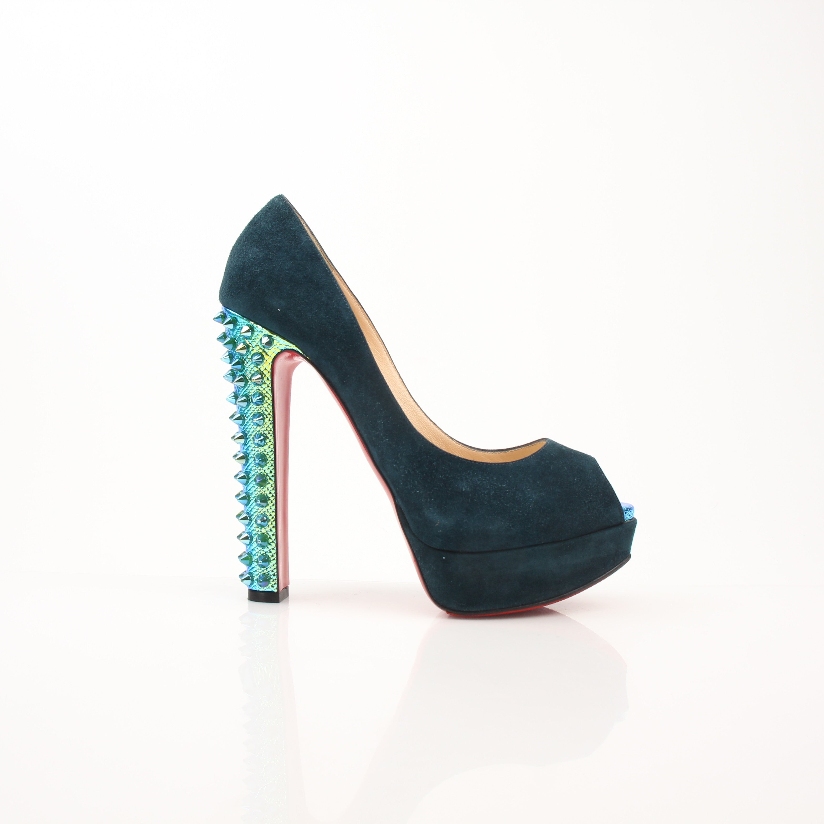 Christian Louboutin Women’s Babel Clou Hologram Heel Platform Pumps