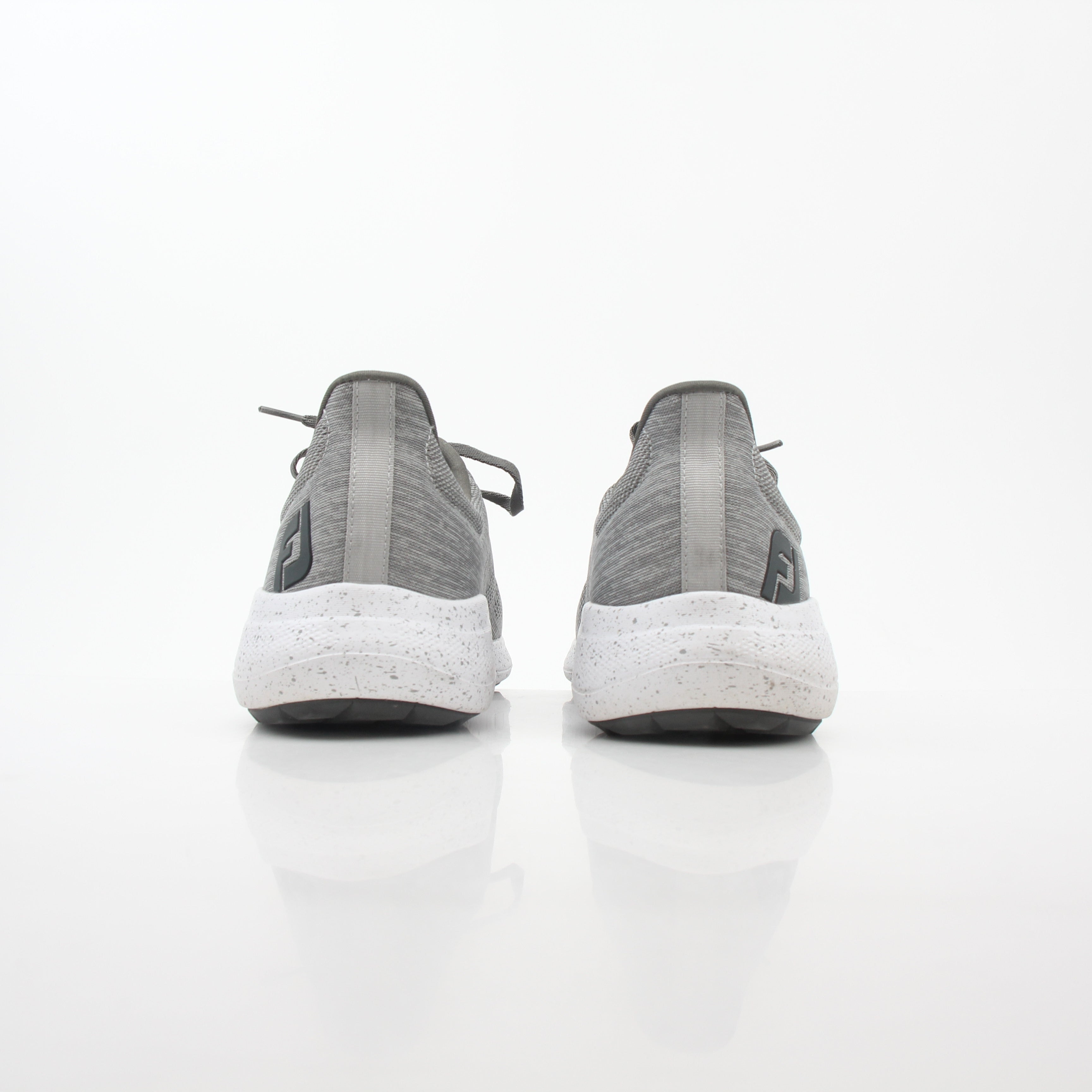 Gray Flex Spikeless Golf Shoes by FootJoy, styled for comfort and performance, shown with textured sole and sleek design.