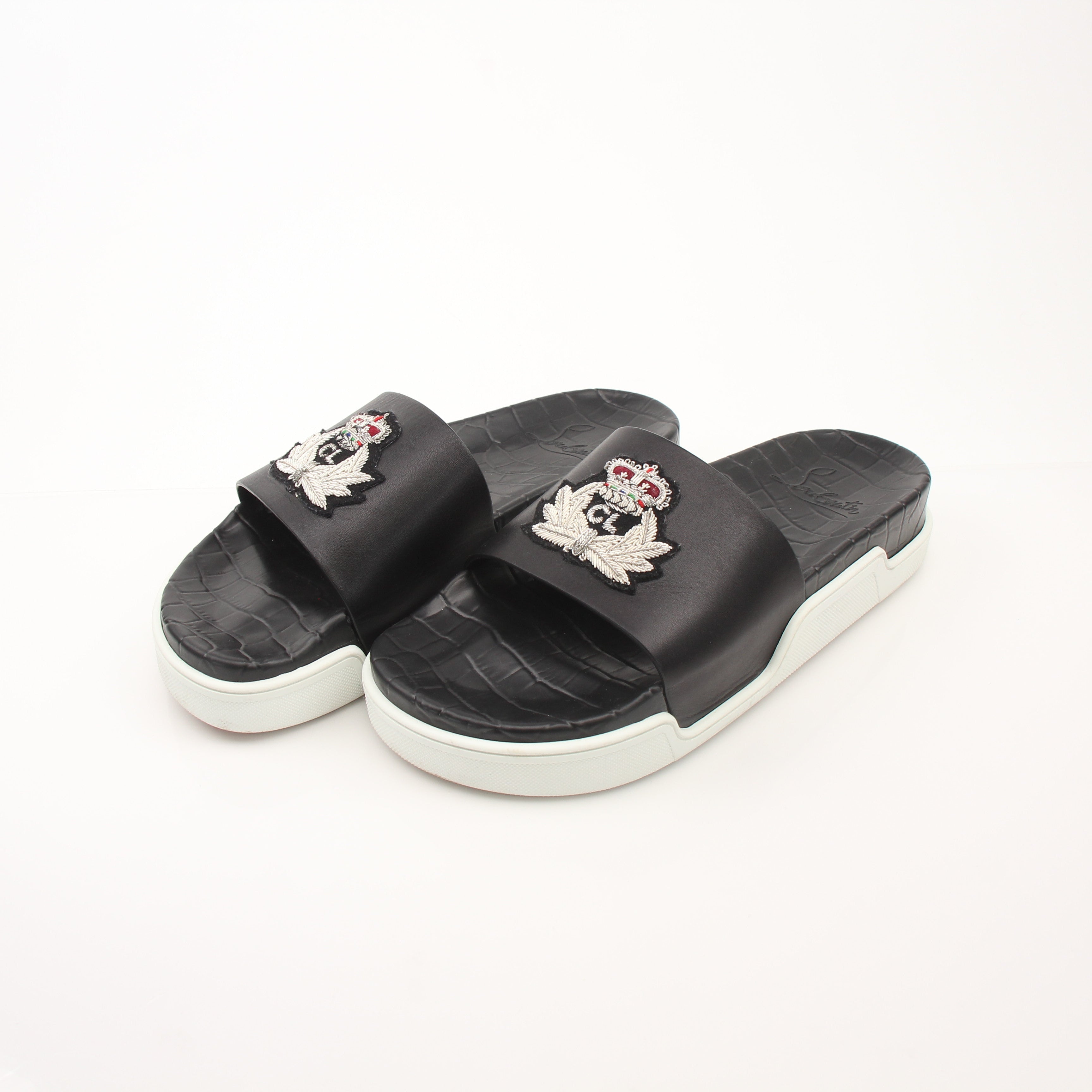 Christian Louboutin Men’s Pool Fun Slide Sandals