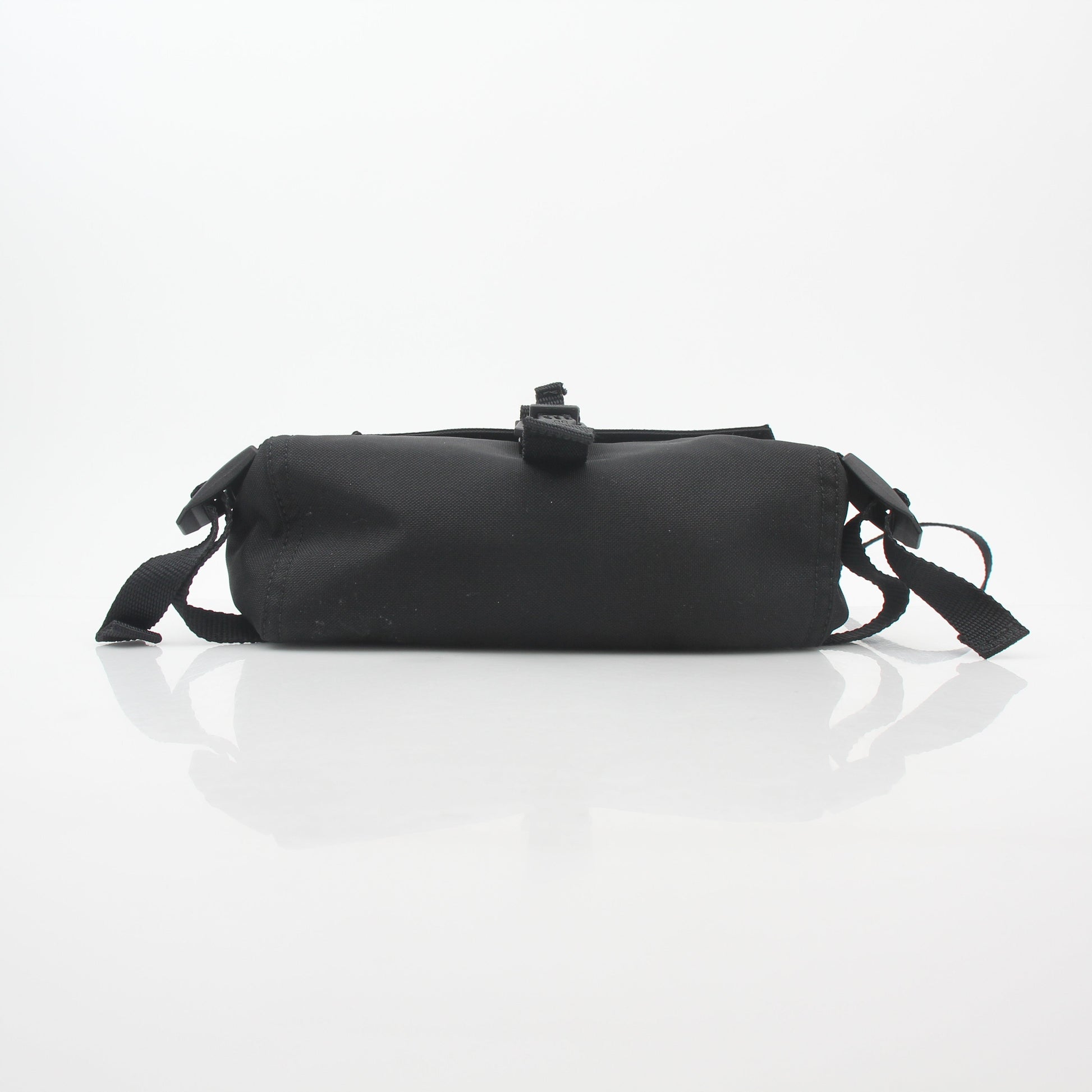 Black Balenciaga Army Messenger Bag by Gold & Beyond with adjustable strap and front flap closure.