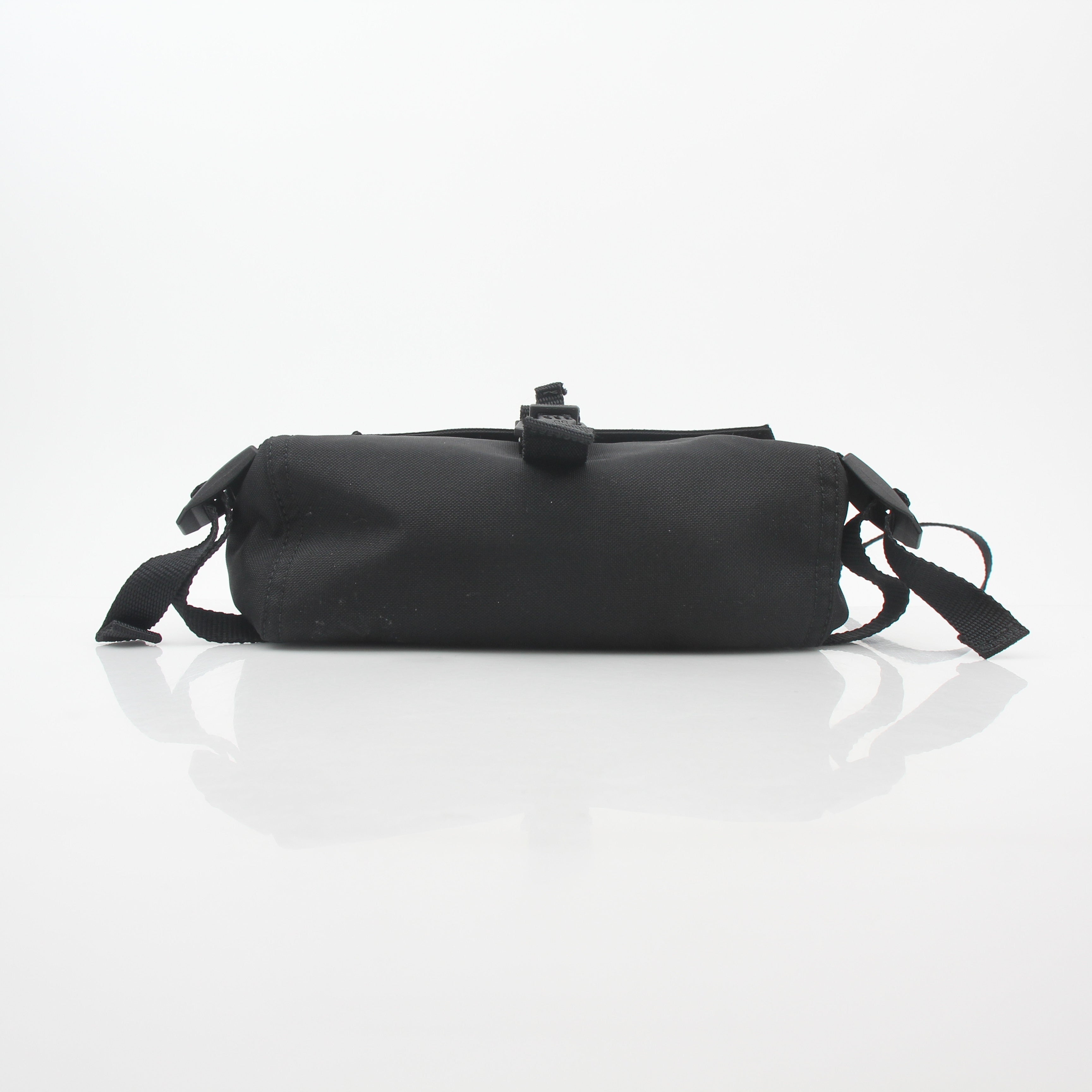 Black Balenciaga Army Messenger Bag by Gold & Beyond with adjustable strap and front flap closure.