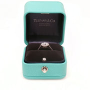 Gold & Beyond Tiffany & Co. Soleste heart-shaped diamond ring with sparkling center stone and elegant band, jewelry accessory.