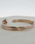 Cartier Trinity Hoop Earrings – 18K Tri-Color Gold | Size 0 | 17.3g