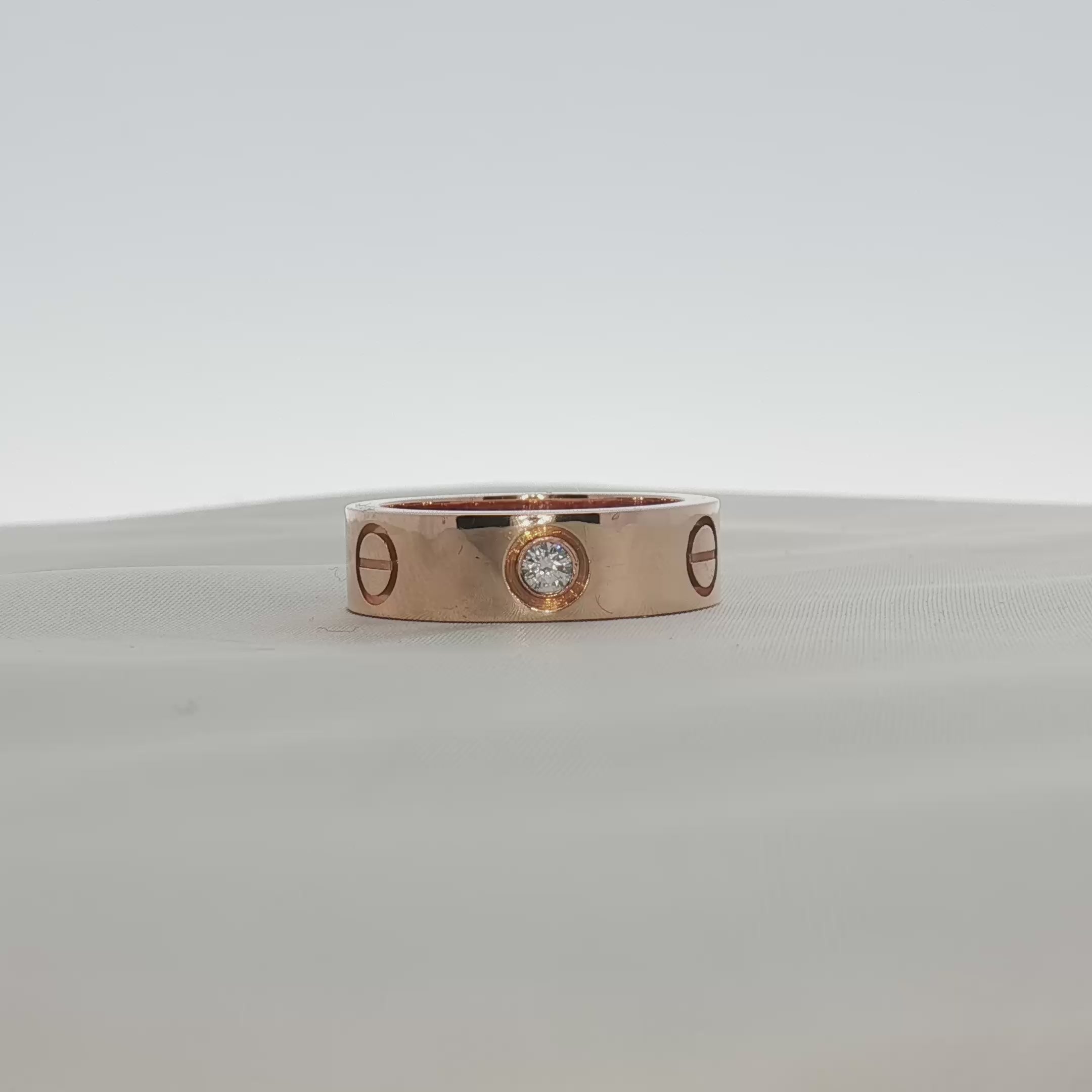 Load video: Cartier Love Diamond Ring