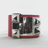 Hermès Collier de Chien Bracelet in Red Leather with Palladium Hardware