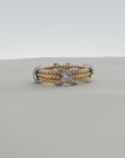Tiffany & Co. Schlumberger Three-Row Rope Diamond Ring – 18K Yellow Gold (Size 6)