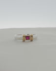 Tiffany & Co. Two-Tone Sterling Silver & 18K Gold Ruby Ring