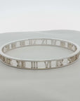Tiffany & Co. Atlas Open Cuff Bracelet – Sterling Silver Roman Numeral Design | Size 5