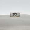Gucci Blind for Love Sterling Silver Ring | Engraved Motif Band | Size 6