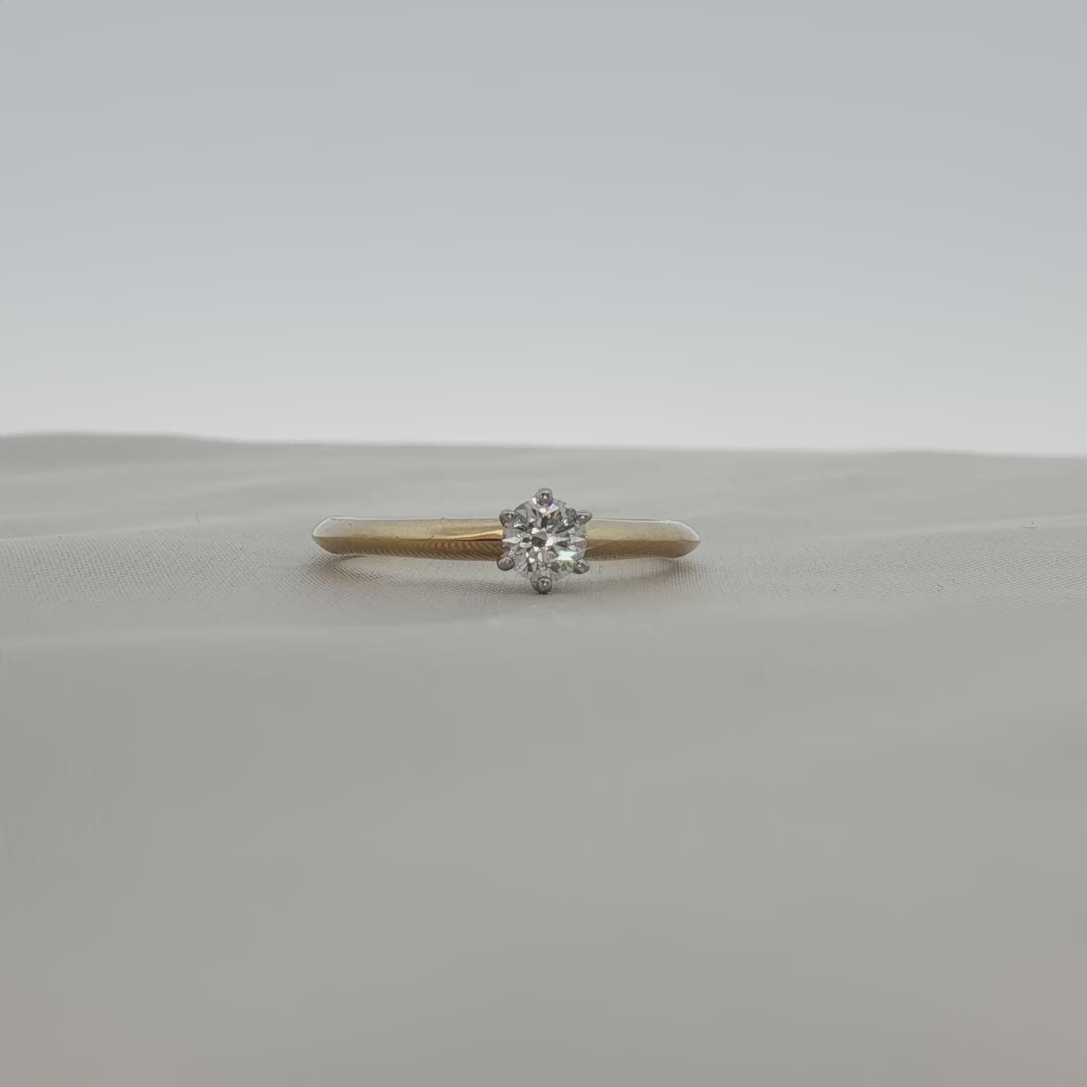 Load video: Tiffany &amp; Co. Classic Solitaire Diamond Ring