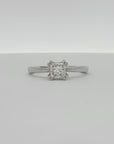 Platinum Diamond Solitaire Engagement Ring | Classic Four-Prong Setting | Size 7