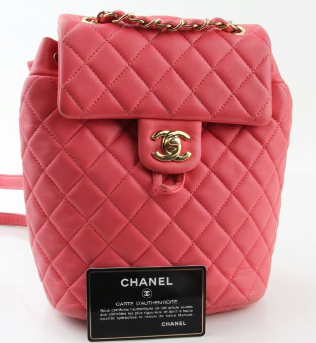 Chanel Red Quilted Urban Spirit Backpack *credit to owner*
